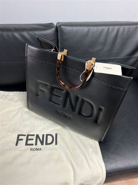 open fendi shoe box|Fendi roma bag black.